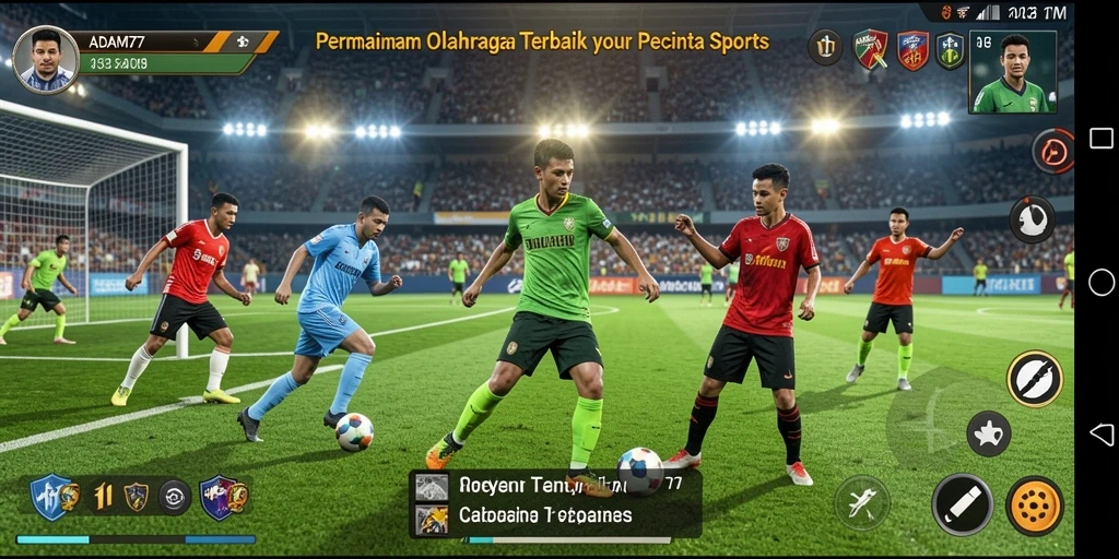 Gameplay ADAM77 yang menegangkan dan penuh aksi dalam pertandingan olahraga.