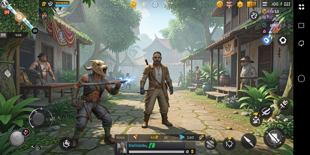 Menampilkan gameplay ADG62 dengan grafis tinggi dan interaksi karakter.
