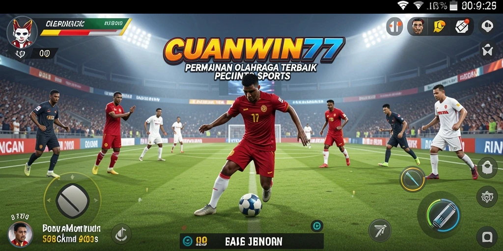Screenshot gameplay <strong>Cuanwin77</strong> yang menunjukkan aksi seru olahraga.