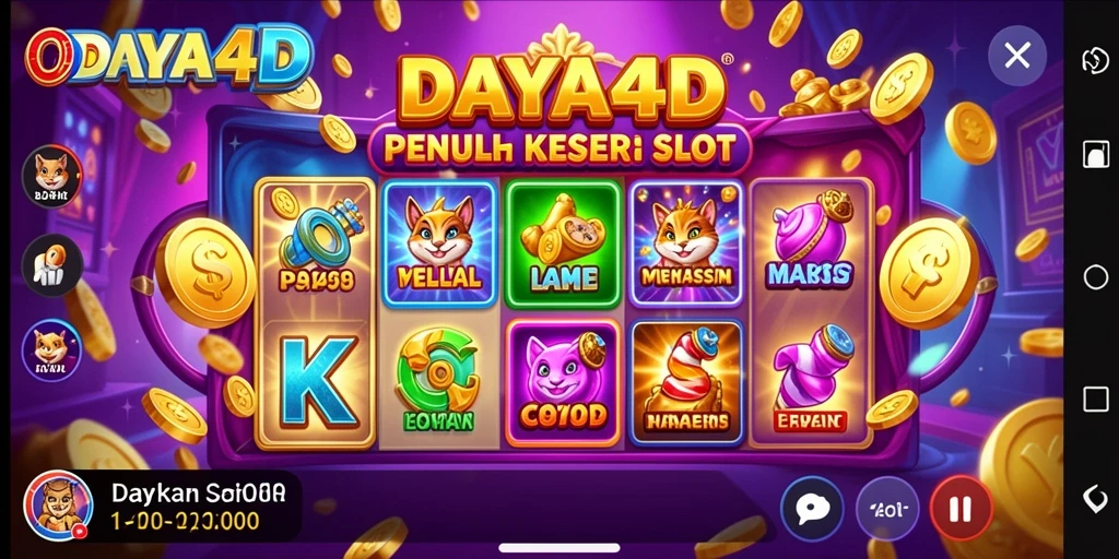 Tampilan menarik dari gameplay Slot di aplikasi DAYA4D.