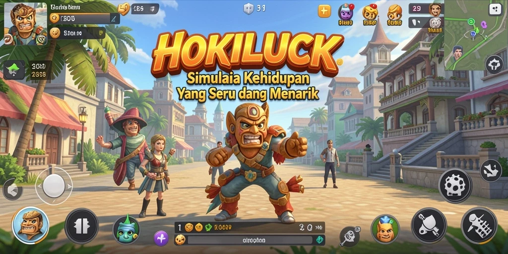 Tampilan gameplay HOKILUCK yang interaktif dan seru.