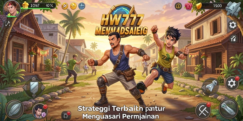 Gameplay HW777 yang intens dengan strategi mendebarkan.
