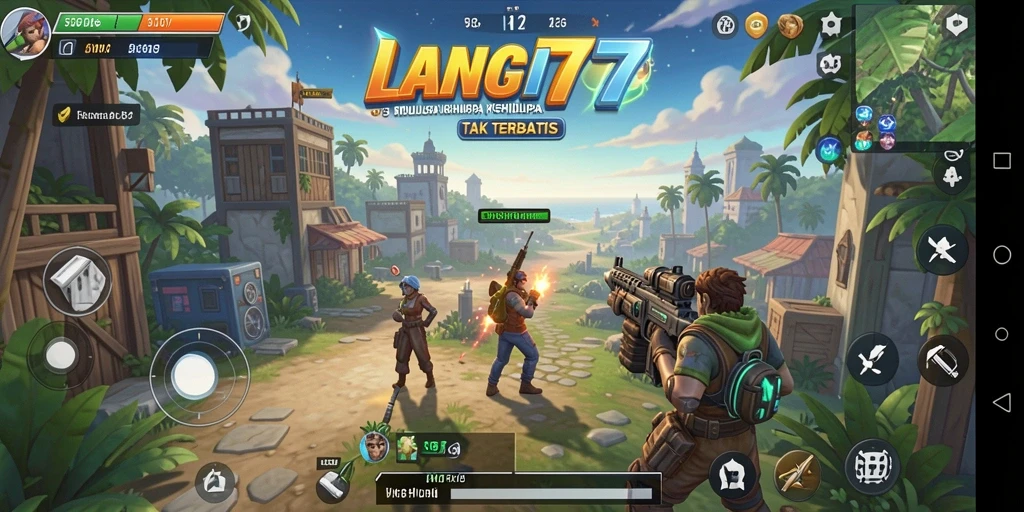 Tampilan gameplay LANGIT77 dengan interaksi karakter yang hidup.