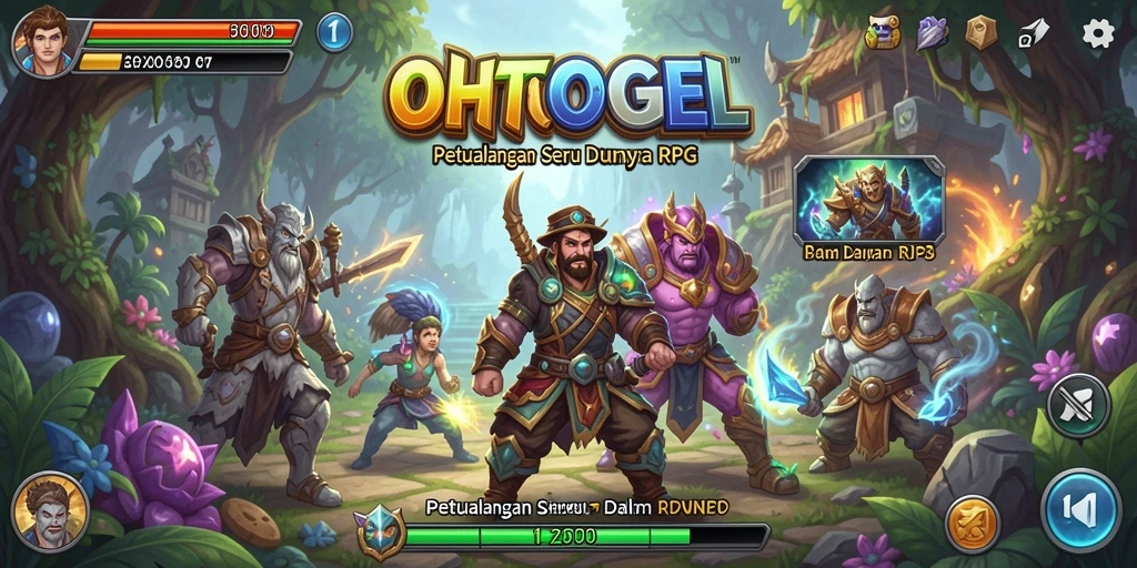 Screenshot gameplay OHTOGEL menampilkan aksi pertarungan seru dalam dunia RPG.