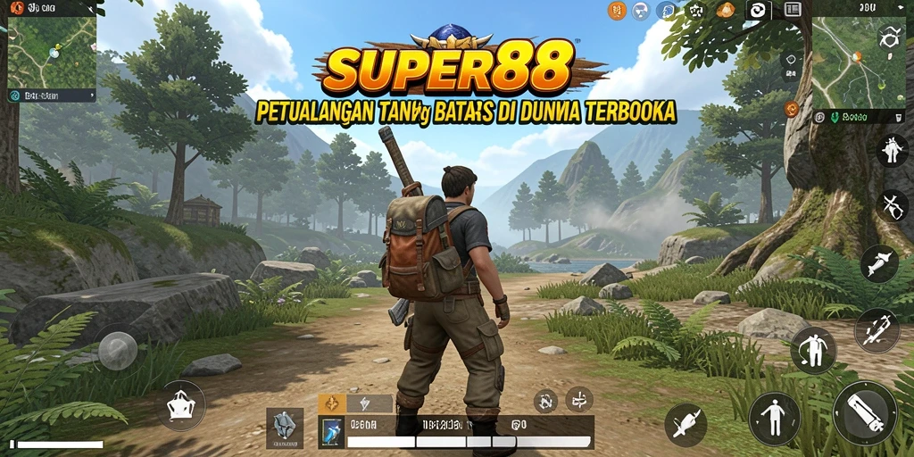 Tampilan gameplay <strong>SUPER88</strong> yang menakjubkan di dunia terbuka.