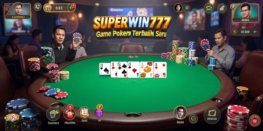 Tampilan screenshot <strong>SUPERWIN777</strong> saat bermain poker yang menarik.