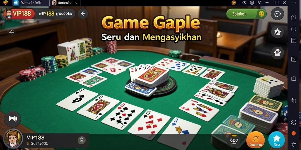 Gameplay Gaple yang menarik dalam VIP188 dengan interaksi seru.